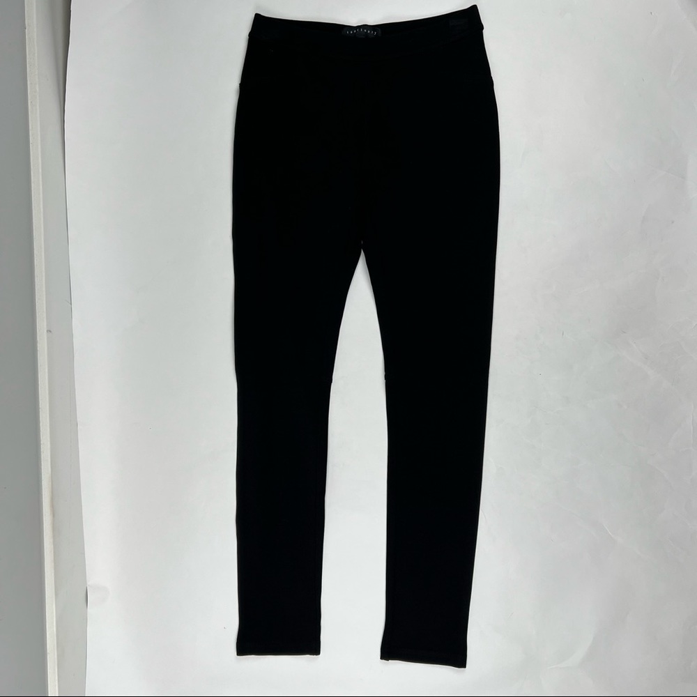 NWOT - Sanctuary XS Pull On Black Leggings, Back Pockets, Stretchy - Picture 3 of 14